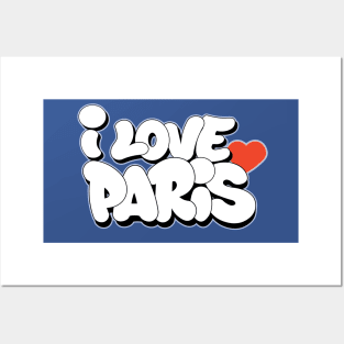 I Love Paris Graffiti writing style Posters and Art